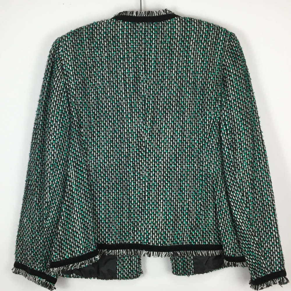 Vintage Open Blazer by VARIATIONS textured fringe - Picture 5 of 14